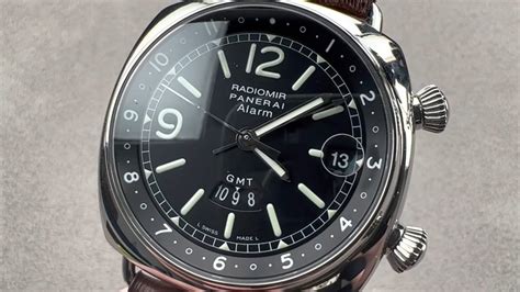 panerai radiomir gmt alarm pam 98|Panerai Radiomir GMT Alarm PAM 98 Panerai Watch Review.